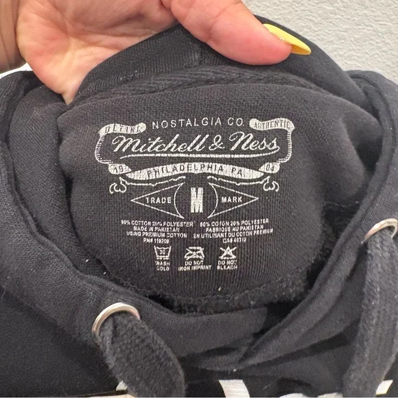 Mitchell & Ness The City Golden State Warriors Hoodie Black Mens Medium - Picture 6 of 6